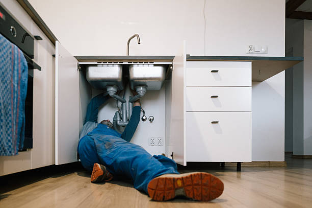 Professional Drain Cleaning technician working in Burdine, KY